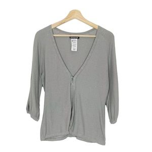 Patagonia Madeira Cardigan Sweater Lightweight Gray Sz M